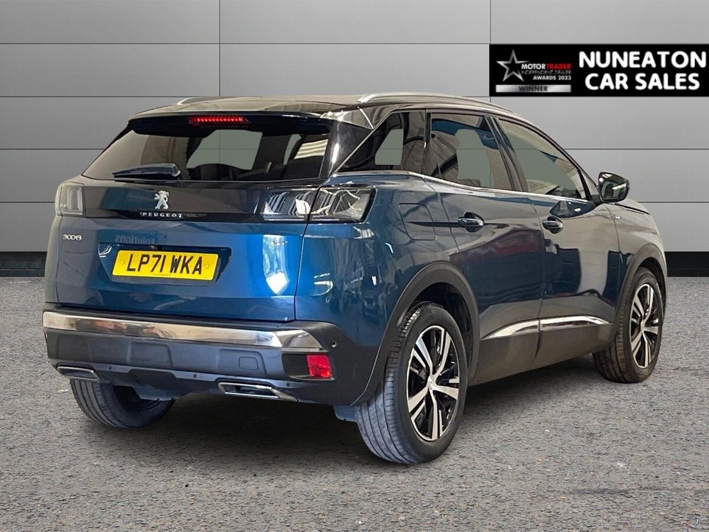 USED 2022 71 PEUGEOT 3008 1.2 PureTech GT SUV 5dr Petrol Manual Euro 6 (s/s) (130 ps) 
