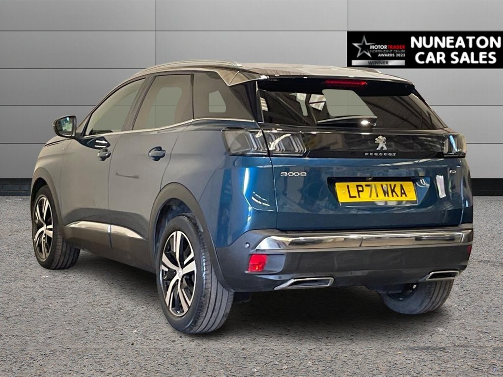 USED 2022 71 PEUGEOT 3008 1.2 PureTech GT SUV 5dr Petrol Manual Euro 6 (s/s) (130 ps) 
