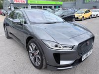 USED 2019 69 JAGUAR I-PACE Grey 400 90kWh HSE electric SUV, 36,400 miles, Automatic 4WD, 20in Alloys, Touchscreen, Sat Nav, Panoramic roof, 360 camera, leather interior and more This 2019 Jaguar I-PACE 400 HSE is a remarkable example with exceptionally low mileage for its age, having covered just 36,400 miles. As a fully electric vehicle, it offers a sophisticated driving experience with its Four Wheel Drive system and a substantial 90 kWh battery, providing a maximum range of 292 miles when new. This particular HSE trim level comes equipped with a suite of advanced features, including a Park Pack with front and rear parking sensors, Bluetooth connectivity, and striking