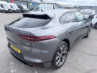 USED 2019 69 JAGUAR I-PACE Grey 400 90kWh HSE electric SUV, 36,400 miles, Automatic 4WD, 20in Alloys, Touchscreen, Sat Nav, Panoramic roof, 360 camera, leather interior and more This 2019 Jaguar I-PACE 400 HSE is a remarkable example with exceptionally low mileage for its age, having covered just 36,400 miles. As a fully electric vehicle, it offers a sophisticated driving experience with its Four Wheel Drive system and a substantial 90 kWh battery, providing a maximum range of 292 miles when new. This particular HSE trim level comes equipped with a suite of advanced features, including a Park Pack with front and rear parking sensors, Bluetooth connectivity, and striking