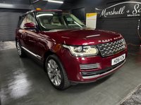 USED 2016 16 LAND ROVER RANGE ROVER 3.0 TD V6 Vogue SUV 5dr Diesel Auto 4WD Euro 6 (s/s) (258 ps) 2016 RANGEROVER 3.0TDV6 VOGUE - MONTALCINO RED OVER ALMOND LEATHER - ONE PREVIOUS KEEPER - 9 SERVICE HISTORY TO 70K MILES - GLASS PANROOF - NAV - TV - ELECTRIC DEPLOY SIDE STEPS - PRIVACY GLASS - 21 INCH ALLOY WHEELS