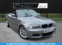 USED 2012 62 BMW 1 SERIES 2.0 120d M Sport Convertible 2dr Diesel Manual Euro 5 (s/s) (177 ps) HERE AT MOTOR SWITCH YOUR NEW MOTOR IS JUST A SWITCH AWAY WITH THIS BMW 1 SERIES 120D M SPORT CONVERTIBLE 2DR 2.0 DIESEL MANUAL EURO 5, WHICH COMES WITH A FULL 12 MONTHS NATIONWIDE WARRANTY AND ALSO COMES WITH A MOT UNTIL 15TH OCTOBER 2026, THIS VEHICLE WILL ALSO BE FRESHLY SERVICED BEFORE IT LEAVES US TO BRING IT BACK UP TO DATE, FINANCE AVAILABLE FROM 10.9% APR, DELIVERY AVAILABLE, PART EX WELCOME, FULLY VALETED USING AUTO SMART PRODUCTS, HPI CLEAR, MILEAGE CHECKED