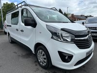 USED 2019 68 VAUXHALL VIVARO 1.6 CDTi 2900 BiTurbo ecoTEC Sportive Crew Van Double Cab 5dr Diesel Manual L2 H1 Euro 6 (s/s) (6 Seat) (125 ps) NO VAT JUST 57K FSH (4 SERVICES) !!!! FRESH MOT AND SERVICE INCLUDED !!!