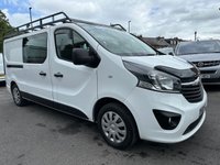 USED 2019 68 VAUXHALL VIVARO 1.6 CDTi 2900 BiTurbo ecoTEC Sportive Crew Van Double Cab 5dr Diesel Manual L2 H1 Euro 6 (s/s) (6 Seat) (125 ps) NO VAT JUST 57K FSH (4 SERVICES) !!!! FRESH MOT AND SERVICE INCLUDED !!!