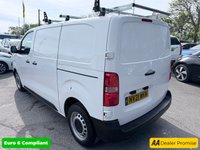 USED 2021 21 PEUGEOT EXPERT White 2.0 BlueHDi Euro 6 panel van, 22,700 miles, ULEZ compliant, 6-Speed manual, A/C, Bluetooth, Cruise control, Rear sensors. Plus VAT @ 20%! This 2021 Peugeot Expert 2.0 BlueHDi 1400 Professional Standard Panel Van MWB Euro 6 (s/s) 6dr boasts exceptionally low mileage for its age, having covered just 22,700 miles, and has been owned by only one careful owner. This professional panel van is equipped with a robust 2.0L BlueHDi diesel engine and meets Euro 6 emissions standards. Notable features include the Visibility Pack with automatic headlights, air conditioning for a comfortable cabin environment, and rear parking sensors to aid ma