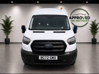 USED 2022 72 FORD TRANSIT White 2.0 350 EcoBlue panel van, 64,700 miles, Euro 6, ULEZ compliant, 6-speed manual, Air Conditioning, Bluetooth, DAB. Plus VAT @ 20%! This 2022 Ford Transit 350 Leader presents an exceptional ownership proposition, having been meticulously maintained by its single owner with a  service history at 15k, 38k, and 47k, most recently serviced at 47,235 miles on 21st March 2025. This Euro 6 compliant 2.0L EcoBlue diesel engine, rear wheel drive model, designated as L3 H3, offers a substantial towing weight of 2,570 kg. Upon purchase, it will be supplied with a 12 month MOT, ensuring its roadworthiness.  The Transit 350 Leader is a r