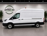 USED 2022 72 FORD TRANSIT White 2.0 350 EcoBlue panel van, 64,700 miles, Euro 6, ULEZ compliant, 6-speed manual, Air Conditioning, Bluetooth, DAB. Plus VAT @ 20%! This 2022 Ford Transit 350 Leader presents an exceptional ownership proposition, having been meticulously maintained by its single owner with a  service history at 15k, 38k, and 47k, most recently serviced at 47,235 miles on 21st March 2025. This Euro 6 compliant 2.0L EcoBlue diesel engine, rear wheel drive model, designated as L3 H3, offers a substantial towing weight of 2,570 kg. Upon purchase, it will be supplied with a 12 month MOT, ensuring its roadworthiness.  The Transit 350 Leader is a r