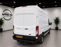USED 2022 72 FORD TRANSIT White 2.0 350 EcoBlue panel van, 64,700 miles, Euro 6, ULEZ compliant, 6-speed manual, Air Conditioning, Bluetooth, DAB. Plus VAT @ 20%! This 2022 Ford Transit 350 Leader presents an exceptional ownership proposition, having been meticulously maintained by its single owner with a  service history at 15k, 38k, and 47k, most recently serviced at 47,235 miles on 21st March 2025. This Euro 6 compliant 2.0L EcoBlue diesel engine, rear wheel drive model, designated as L3 H3, offers a substantial towing weight of 2,570 kg. Upon purchase, it will be supplied with a 12 month MOT, ensuring its roadworthiness.  The Transit 350 Leader is a r