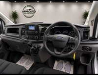 USED 2022 72 FORD TRANSIT White 2.0 350 EcoBlue panel van, 64,700 miles, Euro 6, ULEZ compliant, 6-speed manual, Air Conditioning, Bluetooth, DAB. Plus VAT @ 20%! This 2022 Ford Transit 350 Leader presents an exceptional ownership proposition, having been meticulously maintained by its single owner with a  service history at 15k, 38k, and 47k, most recently serviced at 47,235 miles on 21st March 2025. This Euro 6 compliant 2.0L EcoBlue diesel engine, rear wheel drive model, designated as L3 H3, offers a substantial towing weight of 2,570 kg. Upon purchase, it will be supplied with a 12 month MOT, ensuring its roadworthiness.  The Transit 350 Leader is a r