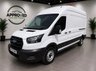USED 2022 72 FORD TRANSIT White 2.0 350 EcoBlue panel van, 64,700 miles, Euro 6, ULEZ compliant, 6-speed manual, Air Conditioning, Bluetooth, DAB. Plus VAT @ 20%! This 2022 Ford Transit 350 Leader presents an exceptional ownership proposition, having been meticulously maintained by its single owner with a  service history at 15k, 38k, and 47k, most recently serviced at 47,235 miles on 21st March 2025. This Euro 6 compliant 2.0L EcoBlue diesel engine, rear wheel drive model, designated as L3 H3, offers a substantial towing weight of 2,570 kg. Upon purchase, it will be supplied with a 12 month MOT, ensuring its roadworthiness.  The Transit 350 Leader is a r