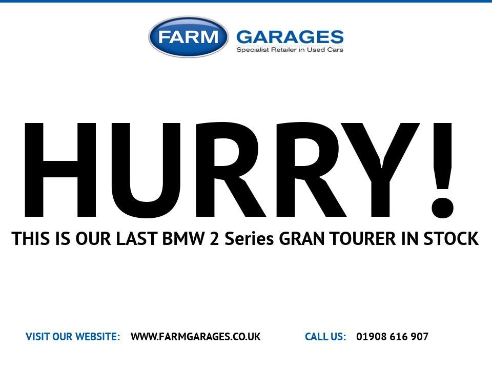 USED 2018 68 BMW 2 Series GRAN TOURER 1.5 218i Sport MPV 5dr Petrol Manual Euro 6 (s/s) (140 ps) &pound;ZERO DEPOSIT FINANCE