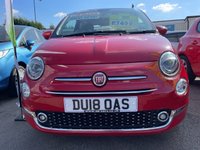 USED 2018 18 FIAT 500 1.2 Lounge Hatchback 3dr Petrol Manual Euro 6 (s/s) (69 bhp) LOW MILEAGE / 5 SERVICES / LOW INSURANCE GROUP: