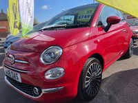 USED 2018 18 FIAT 500 1.2 Lounge Hatchback 3dr Petrol Manual Euro 6 (s/s) (69 bhp) LOW MILEAGE / 5 SERVICES / LOW INSURANCE GROUP: