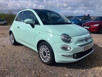 USED 2018 K FIAT 500 1.2 Lounge Hatchback 3dr Petrol Manual Euro 6 (s/s) (69 bhp) SERVICE HISTORY