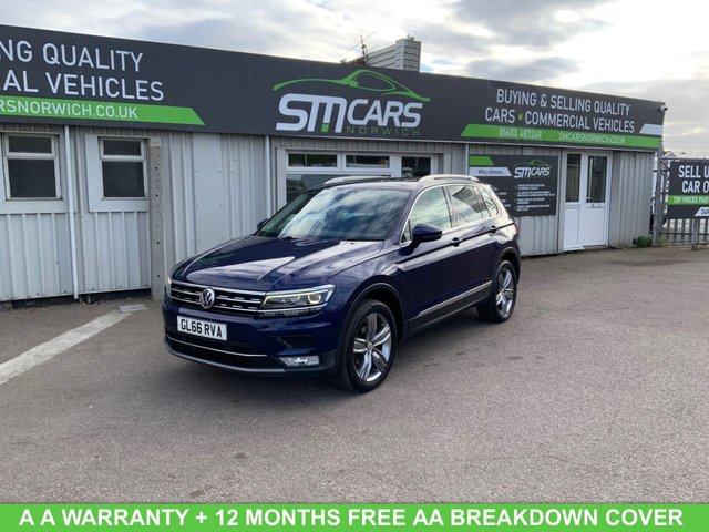 View our Volkswagen Tiguan 2.0 TDI BlueMotion Tech SEL SUV 5dr Diesel DSG 4Motion Euro 6 (s/s) (150 ps)