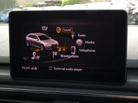 USED 2018 18 AUDI A4 AVANT 1.4 TFSI S line 5d 150 S/S FULL SERVICE HISTORY, SAT NAV, HEATED FRONT SEATS, AUDI SMART PHONE FOR APPLE CAR PLAY & ANDROID AUTO, AUDI CONNECT, DAB RADIO, CRUISE CONTROL, LED DAYTIME RUNNING LIGHTS, SWEEPING INDICATORS, BLUETOOTH PHONE & MUSIC STREAMING, FRONT & REAR PARKING SENSORS WITH DISPLAY, ELECTRIC TAILGATE, STEEL PEDALS, BLACK PART LEATHER INTERIOR, SPORT SEATS, LEATHER MULTIFUNCTION STEERING WHEEL, LIGHT & RAIN SENSORS, AUDI DRIVE SELECT, KEYLESS START, WIFI, AUX INPUT, 2x USB PORTS, CD WITH 2x SD CARD READER