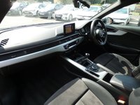 USED 2018 18 AUDI A4 AVANT 1.4 TFSI S line 5d 150 S/S FULL SERVICE HISTORY, SAT NAV, HEATED FRONT SEATS, AUDI SMART PHONE FOR APPLE CAR PLAY & ANDROID AUTO, AUDI CONNECT, DAB RADIO, CRUISE CONTROL, LED DAYTIME RUNNING LIGHTS, SWEEPING INDICATORS, BLUETOOTH PHONE & MUSIC STREAMING, FRONT & REAR PARKING SENSORS WITH DISPLAY, ELECTRIC TAILGATE, STEEL PEDALS, BLACK PART LEATHER INTERIOR, SPORT SEATS, LEATHER MULTIFUNCTION STEERING WHEEL, LIGHT & RAIN SENSORS, AUDI DRIVE SELECT, KEYLESS START, WIFI, AUX INPUT, 2x USB PORTS, CD WITH 2x SD CARD READER