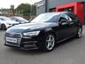 USED 2018 18 AUDI A4 AVANT 1.4 TFSI S line 5d 150 S/S FULL SERVICE HISTORY, SAT NAV, HEATED FRONT SEATS, AUDI SMART PHONE FOR APPLE CAR PLAY & ANDROID AUTO, AUDI CONNECT, DAB RADIO, CRUISE CONTROL, LED DAYTIME RUNNING LIGHTS, SWEEPING INDICATORS, BLUETOOTH PHONE & MUSIC STREAMING, FRONT & REAR PARKING SENSORS WITH DISPLAY, ELECTRIC TAILGATE, STEEL PEDALS, BLACK PART LEATHER INTERIOR, SPORT SEATS, LEATHER MULTIFUNCTION STEERING WHEEL, LIGHT & RAIN SENSORS, AUDI DRIVE SELECT, KEYLESS START, WIFI, AUX INPUT, 2x USB PORTS, CD WITH 2x SD CARD READER