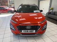 USED 2018 18 HYUNDAI KONA 1.6 T-GDI 176PS 4WD PREMIUM GT DC AUTOMATIC 5DR HATCHBACK TANGERINE COMET PEARL / DARK KNIGHT ROOF / BLACK LEATHER TRIM / CLIMATE CONTROL / HEATED FRONT SEATS / ELECTRIC FRONT SEATS / ELECTRIC WINDOWS / POWERFOLD MIRRORS / AUTO LIGHT & WIPERS / LANE ASSIST / FM AM TUNER / BLUETOOTH / APPLE CARPLAY / ANDROID AUTO / REAR PARKING CAMERA AND SENSORS / PRIVACY GLASS / 18" ALLOY WHEELS / SERVICE HISTORY