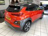 USED 2018 18 HYUNDAI KONA 1.6 T-GDI 176PS 4WD PREMIUM GT DC AUTOMATIC 5DR HATCHBACK TANGERINE COMET PEARL / DARK KNIGHT ROOF / BLACK LEATHER TRIM / CLIMATE CONTROL / HEATED FRONT SEATS / ELECTRIC FRONT SEATS / ELECTRIC WINDOWS / POWERFOLD MIRRORS / AUTO LIGHT & WIPERS / LANE ASSIST / FM AM TUNER / BLUETOOTH / APPLE CARPLAY / ANDROID AUTO / REAR PARKING CAMERA AND SENSORS / PRIVACY GLASS / 18" ALLOY WHEELS / SERVICE HISTORY