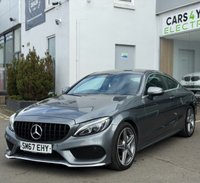USED 2017 67 MERCEDES-BENZ C-CLASS 2.1 C220d AMG Line Coupe 2dr Diesel G-Tronic+ Euro 6 (s/s) (170 ps) THIS CAR COMES WITH 6 MONTHS WARRANTY , BREAKDOWN COVER & RECOVERY++  GREAT EXAMPLE OF AUTOMATIC SALOON + NAVIGATION SYSTEM + BLUETOOTH + DAB RADIO + USB CONNECTION + PARKING SENSORS + REVERSING CAMERA + FULL  LEATHER TRIM  + CRUISE CONTROL + DUAL CLIMATE CONTROL + 18 INCH ALLOY WHEELS + AUTO START STOP + ELECTRIC PARKING BRAKE + FRONT ELECTRIC SEAT ADJUSTMENT + TRACTION CONTROL + DAY TIME RUNNING LIGHTS + LUMBAR SUPPORT + ICE ROAD WARNINGS + FULL LEATEHER STITCHED STEERING WHEEL + SPEED LIMITOR