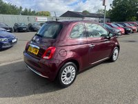 USED 2018 68 FIAT 500 1.2 Lounge Hatchback 3dr Petrol Manual Euro 6 (s/s) (69 bhp) Touchscreen Infotainment System - Bluetooth Connectivity - Rear Parking Sensors - Cruise Control - Electric Windows - Alloy Wheels