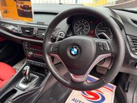USED 2013 13 BMW X1 2.0 20d Sport SUV 5dr Diesel Auto xDrive Euro 5 (s/s) (184 ps) BIG SPEC CAR, RED LEATHER,  ALLOYS, FULL BMW SERVICE HISTORY, LOVELY EXAMPLE