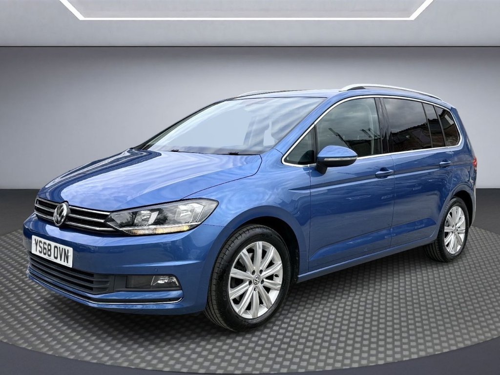 USED 2018 68 VOLKSWAGEN TOURAN 1.5 TSI EVO SEL MPV 5dr Petrol DSG Euro 6 (s/s) (150 ps) APP CARPLAY+NAV+FULL VW HISTORY