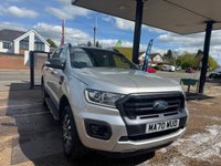 USED 2020 70 FORD RANGER 2.0 EcoBlue Wildtrak Pickup Double Cab 4dr Diesel Auto 4WD Euro 6 (s/s) (213 ps) LEATHER INTERIOR GREAT CONDITI