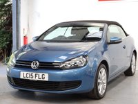 USED 2015 15 VOLKSWAGEN GOLF 1.6 TDI BlueMotion Tech SE Cabriolet 2dr Diesel Manual Euro 5 (s/s) (105 ps) 1 OWNER-HEATED SEATS
