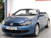 USED 2015 15 VOLKSWAGEN GOLF 1.6 TDI BlueMotion Tech SE Cabriolet 2dr Diesel Manual Euro 5 (s/s) (105 ps) 1 OWNER-HEATED SEATS