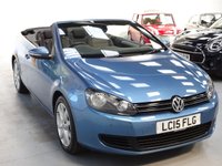 USED 2015 15 VOLKSWAGEN GOLF 1.6 TDI BlueMotion Tech SE Cabriolet 2dr Diesel Manual Euro 5 (s/s) (105 ps) 1 OWNER-HEATED SEATS