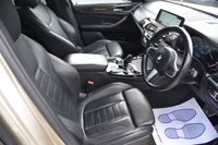 USED 2018 M BMW X3 3.0 M40i SUV 5dr Petrol Auto xDrive Euro 6 (s/s) (360 ps) Full BMW Service History | 2 Keys | Reversing Camera | Adaptive LED Headlights | Ambient Lights | 20" BMW Light Alloy Wheels M Double Spoke 699 | Electrically Folding Mirror with Anti Dazzle | Acoustic Glazing | Full Black Leather Sport Seats | Heated Seats | LED Fog Lights | Instrument Panel in Sensatec | Sunstone Metallic Paint | M Sport Suspension | Remote Services | Sun Protection Glass | Active Guard | MOT Valid (26/09/2026)