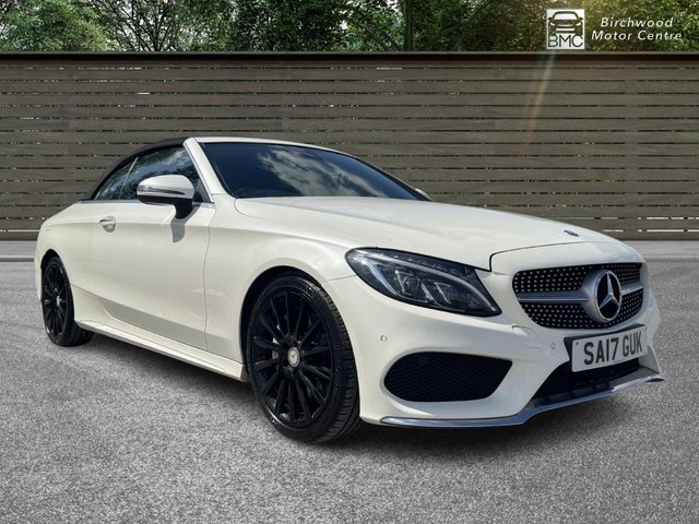 2017 17 MERCEDES-BENZ C-CLASS 2.1 C250d AMG Line Cabriolet 2dr Diesel G-Tronic+ Euro 6 (s/s) (204 ps) FULL BLACK LEATHER INTERIOR