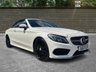 USED 2017 17 MERCEDES-BENZ C-CLASS 2.1 C250d AMG Line Cabriolet 2dr Diesel G-Tronic+ Euro 6 (s/s) (204 ps) FULL BLACK LEATHER INTERIOR