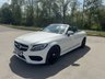 USED 2017 17 MERCEDES-BENZ C-CLASS 2.1 C250d AMG Line Cabriolet 2dr Diesel G-Tronic+ Euro 6 (s/s) (204 ps) FULL BLACK LEATHER INTERIOR