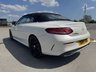 USED 2017 17 MERCEDES-BENZ C-CLASS 2.1 C250d AMG Line Cabriolet 2dr Diesel G-Tronic+ Euro 6 (s/s) (204 ps) FULL BLACK LEATHER INTERIOR