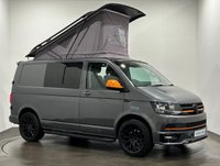 USED 2016 16 VOLKSWAGEN TRANSPORTER 2.0 TDI T30 BlueMotion Tech Highline Camper Van  5dr Diesel DSG FWD SWB Euro 5 (s/s) (140 ps) Hosting a very well equipped Camper Van, Automatic DSG, Cruise control, Full Leather Interior, Pop Roof, Night Heater,Solar Panel , Auxiilary Battery, 240 V Hook Up, Hob, Power Water, Swivel Seat,