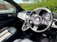 USED 2013 13 FIAT 500C 1.2 byGucci Convertible 2dr Petrol Dualogic Euro 5 (s/s) (69 bhp) VERY RARE AND DESIRABLE AUTOMATIC VERSION OF THE FIAT 500 BY GUCCI FEATURING GUCCI INTERIOR AND SIGNATURE ROOF STRIPES