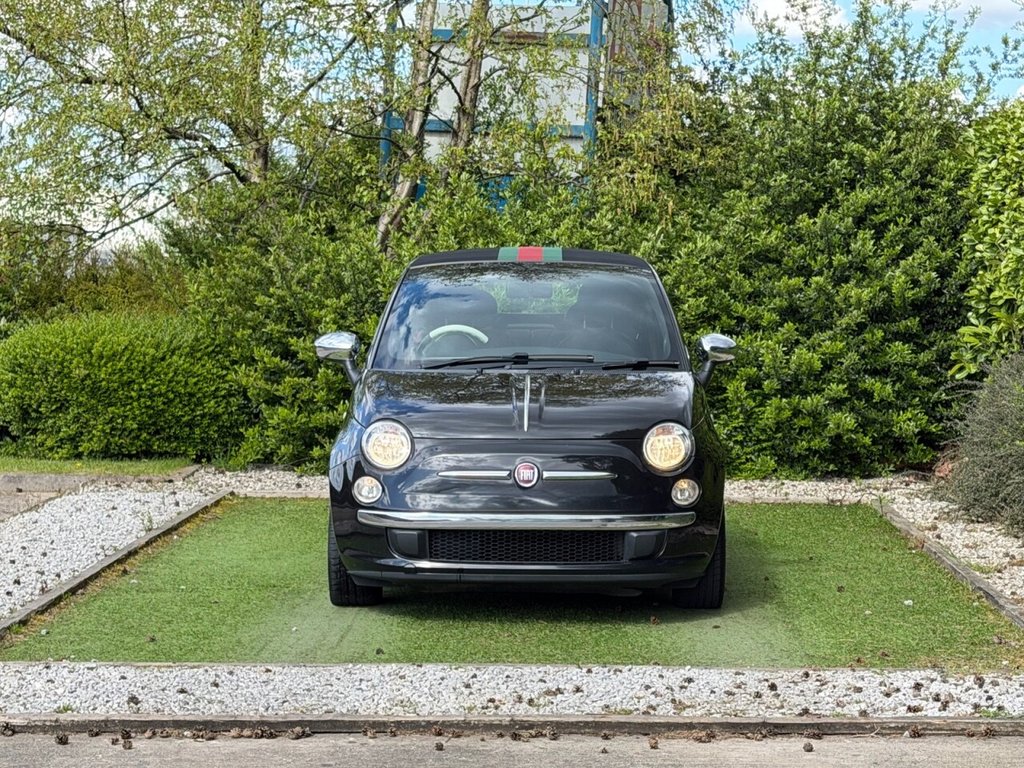 USED 2013 13 FIAT 500C 1.2 byGucci Convertible 2dr Petrol Dualogic Euro 5 (s/s) (69 bhp) VERY RARE AND DESIRABLE AUTOMATIC VERSION OF THE FIAT 500 BY GUCCI FEATURING GUCCI INTERIOR AND SIGNATURE ROOF STRIPES