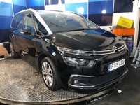 USED 2019 19 CITROEN GRAND C4 SPACETOURER 1.2 PureTech GPF Flair MPV 5dr Petrol Manual Euro 6 (s/s) (130 ps) A stunning example of this very highly sought after Ulez compliant seven seat petrol Suv finished in Onyx Black complimented with 17" Diamond cut alloys .This car come with full service history and comes equipped with Panoramic glass roof , electric tailgate ,dual zone digital climate control , Bluetooth connectivity ,voice control system ,Dab stereo with usb inputs , touch screen satellite navigation ,Apple car play ,Mirror link and Android auto ,front and rear parking sensors with reverse came