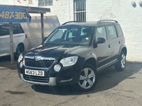 USED 2013 63 SKODA YETI 2.0 TDI SE SUV 5dr Diesel Manual Euro 5 (110 ps) THIS IS A FANTASTIC FAMILY CAR WITH A HIGHER SEATING EASY ACCESS. COMES WITH AM/FM/CD/BLUETOOTH ,CLIMATE CONTROL , REAR SENSORS AND MULTI MEDIA TOUCH SCREEN