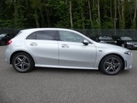 USED 2021 21 MERCEDES-BENZ A-CLASS 1.3 A250e 15.6kWh AMG Line (Executive) 5d Petrol Plug-in Hybrid 8G-DCT 218 S/S 1 OWNER, GOOD SERVICE HISTORY, DIGITAL DASH, SAT NAV, APPLE CARPLAY / ANDROID, REAR CAMERA, PARK ASSIST, FRONT & REAR PARKING SENSORS, HEATED SEATS, LANE KEEPING ASSIST, DAB RADIO, BLUETOOTH, CRUISE CONTROL & SPEED LIMITER, VOICE CONTROL, AUTOMATIC GEARBOX, START STOP, LED LIGHTS & DAYTIME RUNNING LIGHTS, 18 INCH ALLOY WHEELS, PRIVACY GLASS, LEATHER ALCANTARA INTERIOR, TIPTRONIC LEATHER FLAT BOTTOM MFSWA, POWER FOLDING MIRRORS, KEYLESS START, RAIN & LIGHT SENSORS