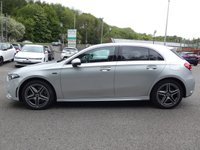USED 2021 21 MERCEDES-BENZ A-CLASS 1.3 A250e 15.6kWh AMG Line (Executive) 5d Petrol Plug-in Hybrid 8G-DCT 218 S/S 1 OWNER, GOOD SERVICE HISTORY, DIGITAL DASH, SAT NAV, APPLE CARPLAY / ANDROID, REAR CAMERA, PARK ASSIST, FRONT & REAR PARKING SENSORS, HEATED SEATS, LANE KEEPING ASSIST, DAB RADIO, BLUETOOTH, CRUISE CONTROL & SPEED LIMITER, VOICE CONTROL, AUTOMATIC GEARBOX, START STOP, LED LIGHTS & DAYTIME RUNNING LIGHTS, 18 INCH ALLOY WHEELS, PRIVACY GLASS, LEATHER ALCANTARA INTERIOR, TIPTRONIC LEATHER FLAT BOTTOM MFSWA, POWER FOLDING MIRRORS, KEYLESS START, RAIN & LIGHT SENSORS