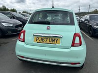 USED 2017 67 FIAT 500 1.2 Petrol, Lounge Edition, 3 Door Hatchback, Manual, Euro 6. FULL 12 MONTH MOT WITH EVERY CAR