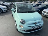 USED 2017 67 FIAT 500 1.2 Petrol, Lounge Edition, 3 Door Hatchback, Manual, Euro 6. FULL 12 MONTH MOT WITH EVERY CAR