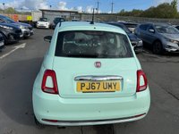 USED 2017 67 FIAT 500 1.2 Petrol, Lounge Edition, 3 Door Hatchback, Manual, Euro 6. FULL 12 MONTH MOT WITH EVERY CAR