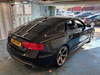 USED 2015 15 AUDI S5 3.0 TFSI V6 Black Edition Sportback 5dr Petrol S Tronic quattro Euro 6 (s/s) (333 ps)+2 KEYS+NAV+CAMERA+CRUISE+2 FORMER KEEPERS+LEATHER/HEATED/ELECTIC SEATS+RED AND BLACK 2TONE LEATHER+SENSORS+AIRCON+FOLDING MIRRORS 2 KEYS+NAV+CAMERA+CRUISE+2 FORMER KEEPERS+LEATHER/HEATED/ELECTIC SEATS+RED AND BLACK 2TONE LEATHER+SENSORS+AIRCON+FOLDING MIRRORS+BLUETOOTH+AUX+DAB+HPI CLEAR