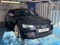 USED 2015 15 AUDI S5 3.0 TFSI V6 Black Edition Sportback 5dr Petrol S Tronic quattro Euro 6 (s/s) (333 ps)+2 KEYS+NAV+CAMERA+CRUISE+2 FORMER KEEPERS+LEATHER/HEATED/ELECTIC SEATS+RED AND BLACK 2TONE LEATHER+SENSORS+AIRCON+FOLDING MIRRORS 2 KEYS+NAV+CAMERA+CRUISE+2 FORMER KEEPERS+LEATHER/HEATED/ELECTIC SEATS+RED AND BLACK 2TONE LEATHER+SENSORS+AIRCON+FOLDING MIRRORS+BLUETOOTH+AUX+DAB+HPI CLEAR
