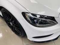 USED 2017 67 MERCEDES-BENZ C-CLASS 2.1 C250d AMG Line Cabriolet 2dr Diesel G-Tronic+ Euro 6 (s/s) (204 ps) Polar White | Black Styling Pack | Panamerica Style Grille | 20 Inch AMG Style Wheels | Heated Black Leather Interior